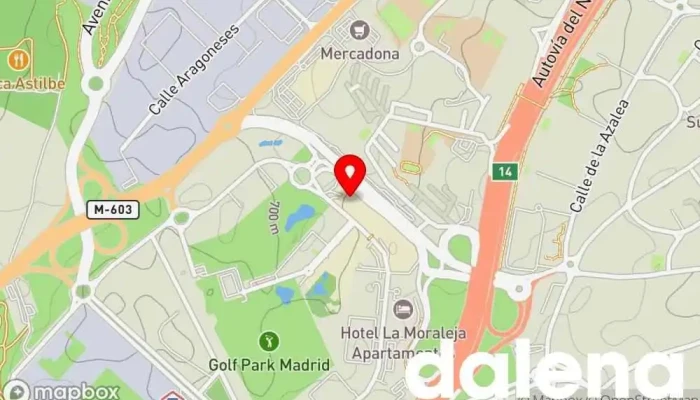 mapa de Supermercado Sánchez Romero Supermercado en Alcobendas