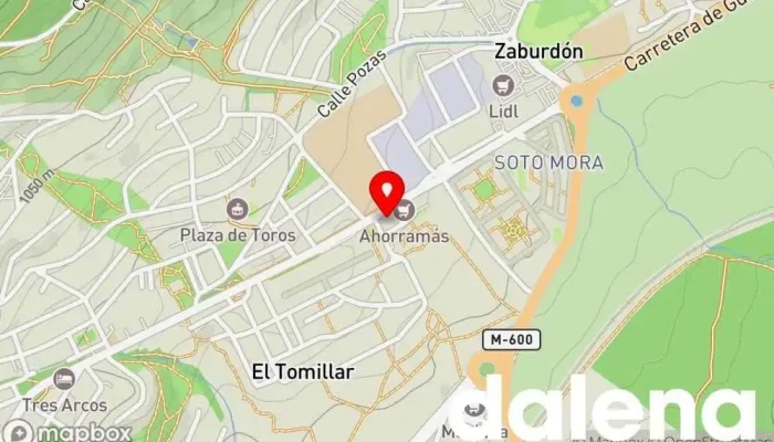 mapa de Supermercados Ahorramas Supermercado, Comercio en El Escorial