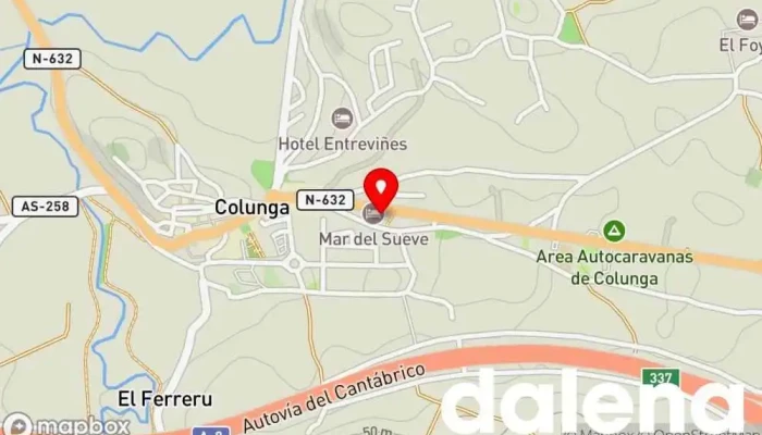 mapa de Supermercados Alimerka Supermercado, Panadería, Carnicería, Pescadería, Frutería, Tienda de alimentos orgánicos en Colunga