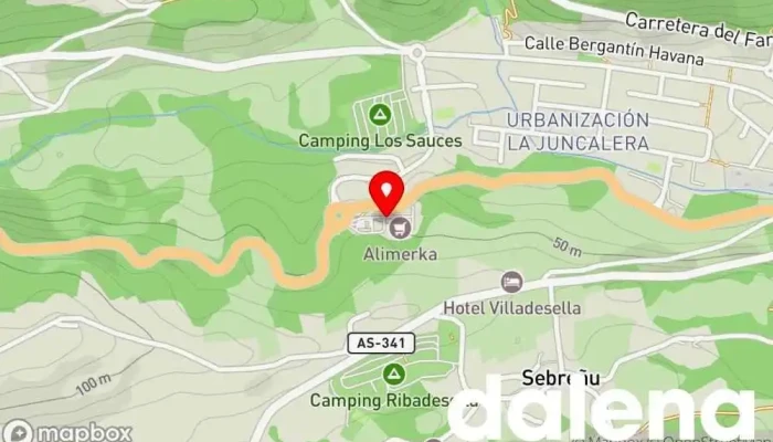 mapa de Supermercados Alimerka Supermercado, Panadería, Carnicería, Pescadería, Frutería, Tienda de alimentos orgánicos en Ribadesella