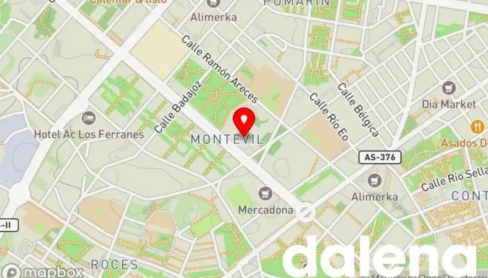 mapa de Supermercados Alimerka Supermercado, Panadería, Carnicería, Pescadería, Frutería, Tienda de alimentos orgánicos en Gijón