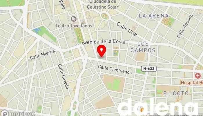 mapa de Supermercados Alimerka Supermercado, Panadería, Carnicería, Pescadería, Frutería, Tienda de alimentos orgánicos en Gijón