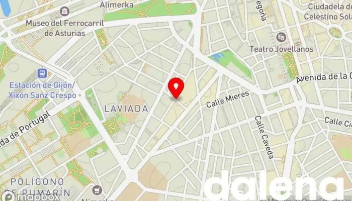 mapa de Supermercados Alimerka Supermercado, Panadería, Carnicería, Pescadería, Frutería, Tienda de alimentos orgánicos en Gijón