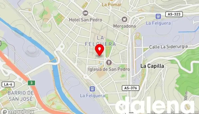 mapa de Supermercados Alimerka Supermercado, Panadería, Carnicería, Pescadería, Frutería, Tienda de alimentos orgánicos en Langreo