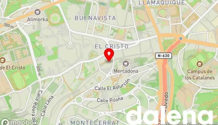 mapa de Supermercados Alimerka Supermercado, Panadería, Carnicería, Pescadería, Frutería, Tienda de alimentos orgánicos en Oviedo