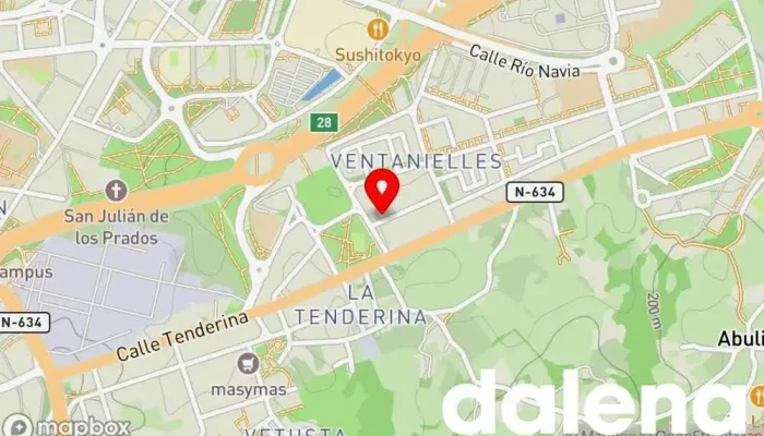 mapa de Supermercados Alimerka Supermercado, Panadería, Carnicería, Pescadería, Frutería, Tienda de alimentos orgánicos en Oviedo