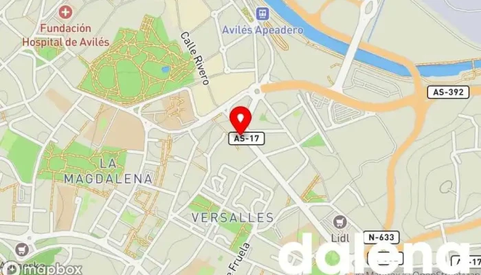 mapa de Supermercados comprand Supermercado en Avilés
