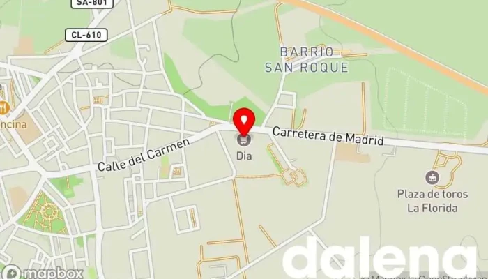 mapa de Supermercados Dia Supermercado, Carnicería, Pescadería en Peñaranda de Bracamonte