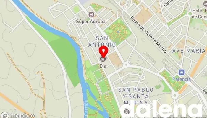 mapa de Supermercados Dia Supermercado en Palencia