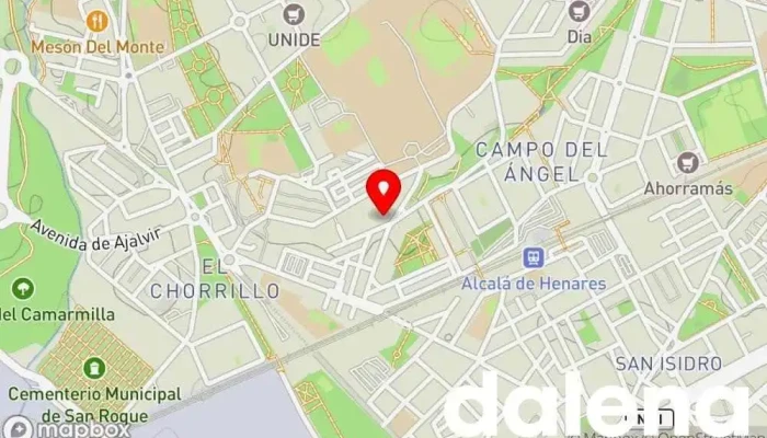 mapa de Supermercados Dia Supermercado, Panadería, Carnicería, Tienda de alimentación, Tienda de congelados, Servicio de entrega de compra a distancia, Tienda de productos para mascotas, Mercado de productos agrícolas en Alcalá de Henares