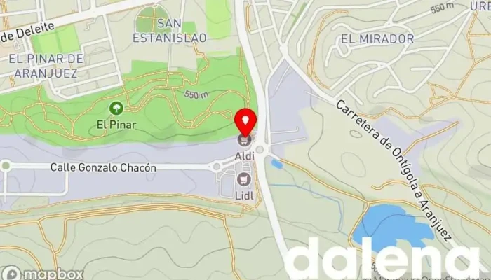 mapa de Supermercados Dia Supermercado, Panadería, Carnicería, Tienda de alimentación, Tienda de congelados, Servicio de entrega de compra a distancia, Tienda de productos para mascotas, Mercado de productos agrícolas en Aranjuez