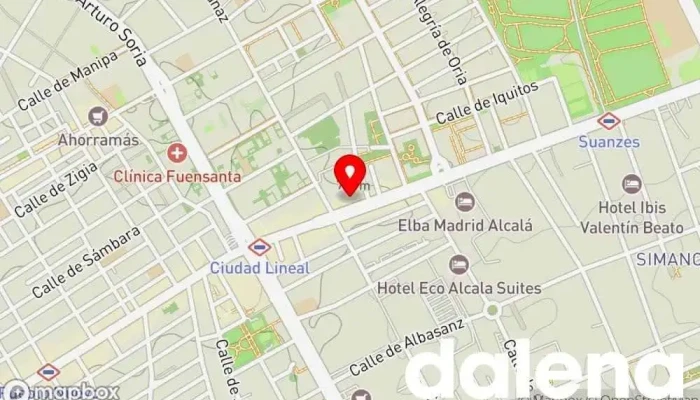 mapa de Supermercados Dia Supermercado, Panadería, Carnicería, Tienda de alimentación, Tienda de congelados, Servicio de entrega de compra a distancia, Tienda de productos para mascotas, Mercado de productos agrícolas en Madrid