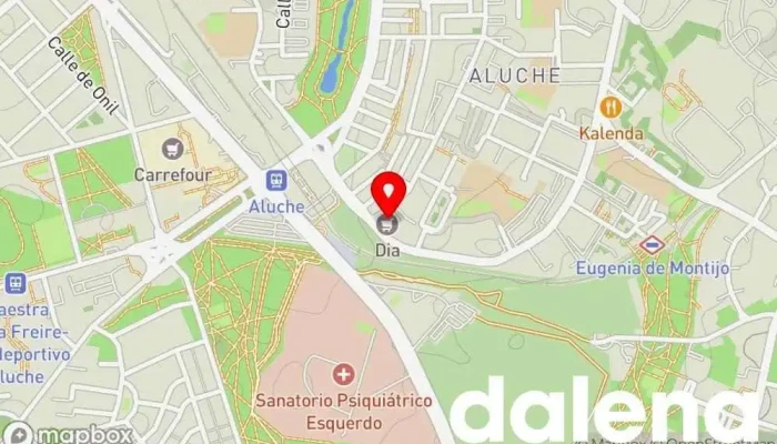 mapa de Supermercados Dia Supermercado, Panadería, Carnicería, Tienda de alimentación, Tienda de congelados, Servicio de entrega de compra a distancia, Tienda de productos para mascotas, Mercado de productos agrícolas en Madrid