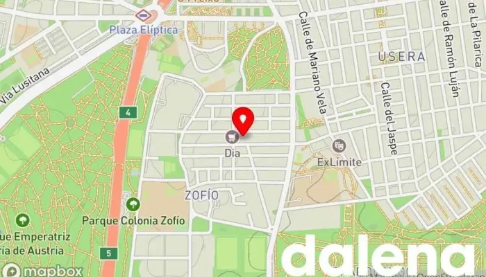 mapa de Supermercados Dia Supermercado, Panadería, Carnicería, Tienda de alimentación, Tienda de congelados, Servicio de entrega de compra a distancia, Tienda de productos para mascotas, Mercado de productos agrícolas en Madrid
