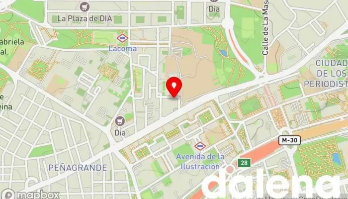 mapa de Supermercados Dia Supermercado, Pescadería en Madrid