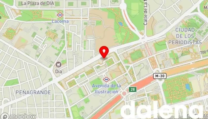 mapa de Supermercados Dia Supermercado en Madrid