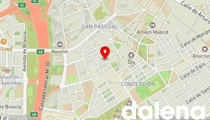 mapa de Supermercados Dia Supermercado, Panadería, Carnicería, Tienda de alimentación, Tienda de congelados, Servicio de entrega de compra a distancia, Tienda de productos para mascotas, Mercado de productos agrícolas en Madrid