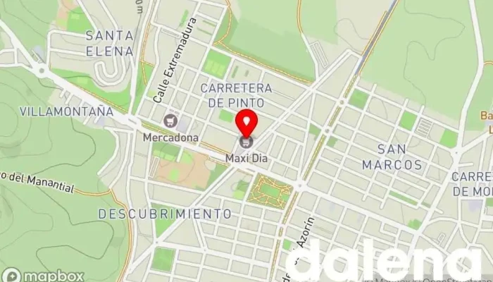mapa de Supermercados Dia Supermercado, Panadería, Carnicería, Tienda de alimentación, Tienda de congelados, Servicio de entrega de compra a distancia, Tienda de productos para mascotas, Mercado de productos agrícolas en San Martín de la Vega