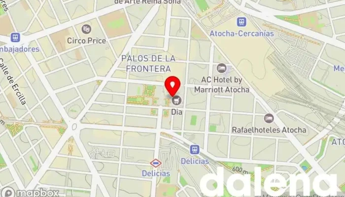 mapa de Supermercados Dia Supermercado en Madrid
