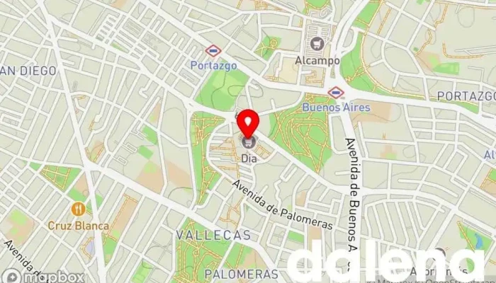 mapa de Supermercados Dia Supermercado, Panadería, Carnicería, Tienda de alimentación, Tienda de congelados, Servicio de entrega de compra a distancia, Tienda de productos para mascotas, Mercado de productos agrícolas en Madrid