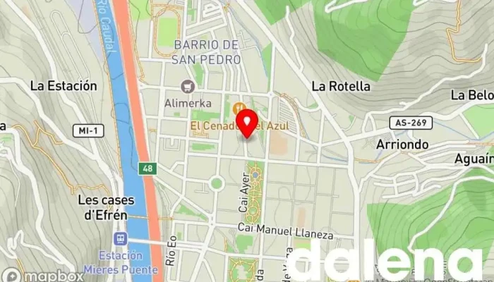 mapa de Supermercados Dia Supermercado en Mieres