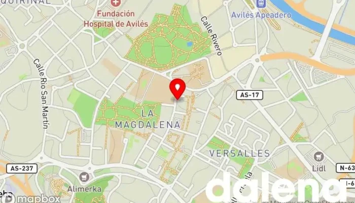 mapa de Supermercados Dia Supermercado en Avilés