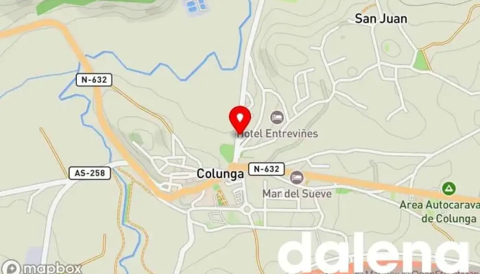 mapa de Supermercados Dia Supermercado en Colunga