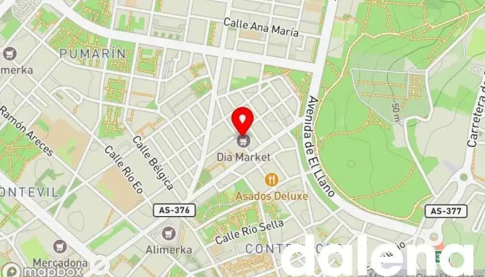 mapa de Supermercados Dia Supermercado en Gijón