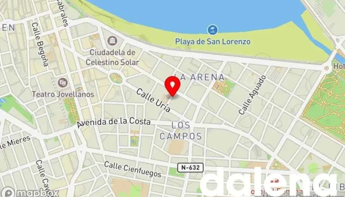 mapa de Supermercados Dia Supermercado en Gijón