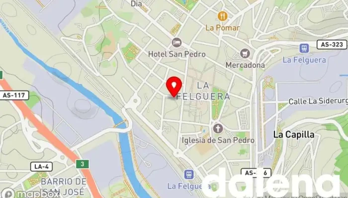 mapa de Supermercados Dia Supermercado en Langreo
