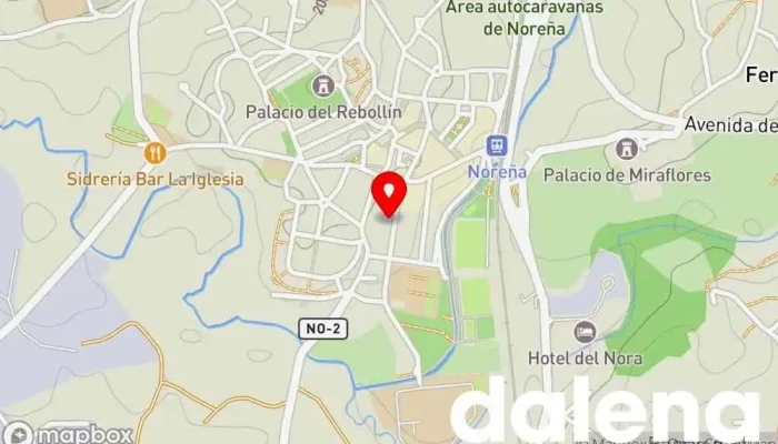 mapa de Supermercados Dia Supermercado, Carnicería, Pescadería en Noreña