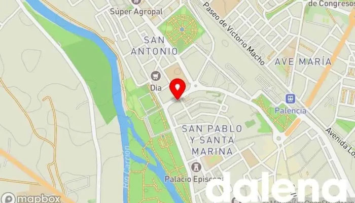 mapa de Supermercados Gadis Supermercado en Palencia