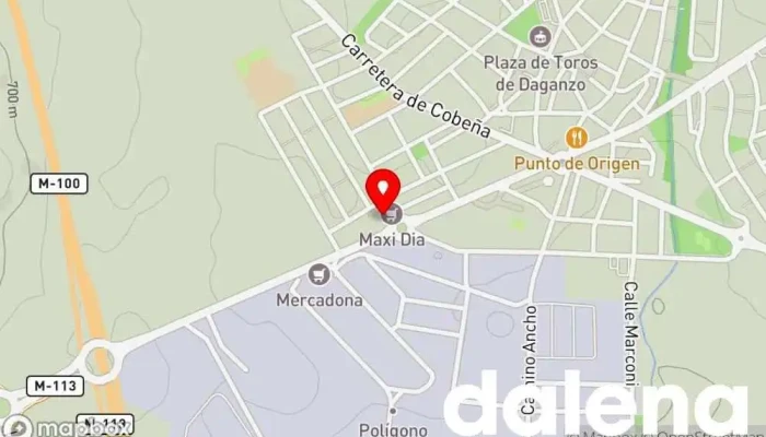 mapa de Supermercados Supermercado, Carnicería, Pescadería en Daganzo de Arriba