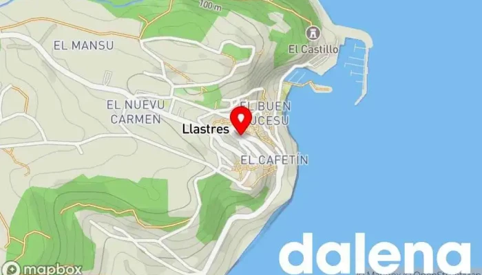 mapa de Tabaco & alimentación Tienda de alimentación en Lastres
