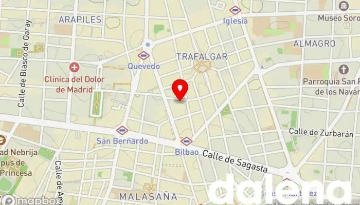 mapa de Taste it Supermercado, Carnicería, Tienda de alimentación, Pescadería, Frutería, Tienda de alimentos naturales en Madrid