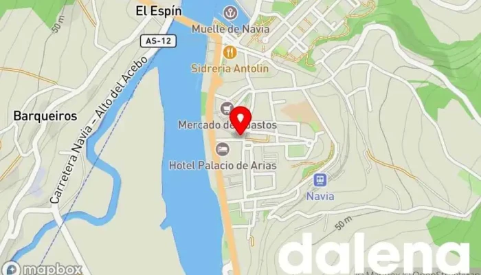 mapa de Tien21 Navia Tienda de electrodomésticos, Tienda aire acondicionado, Tienda de móviles, Tienda de artículos de cocina, Tienda de neveras, Tienda de lavadoras y secadoras en Navia