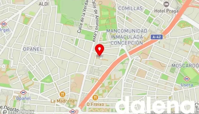 mapa de Tienda alimentación chino Supermercado en Madrid