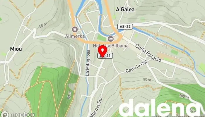 mapa de Tienda Catracha Eben Ezer Tienda de alimentación en Vegadeo