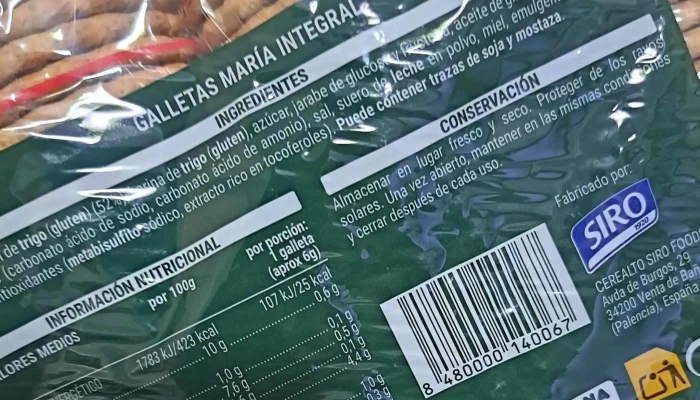 Tienda Cerealto Siro Galletas Vb1 -  Numero - Venta de Baños