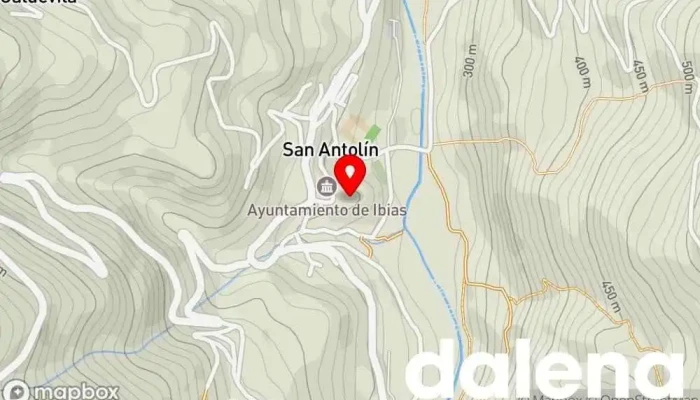 mapa de TIENDA EIROA Supermercado en San Antolin de Ibias