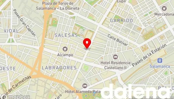 mapa de Tienda Orange Tienda de móviles, Proveedor de servicios de Internet, Proveedor de servicios de telecomunicaciones, Compañía telefónica en Salamanca