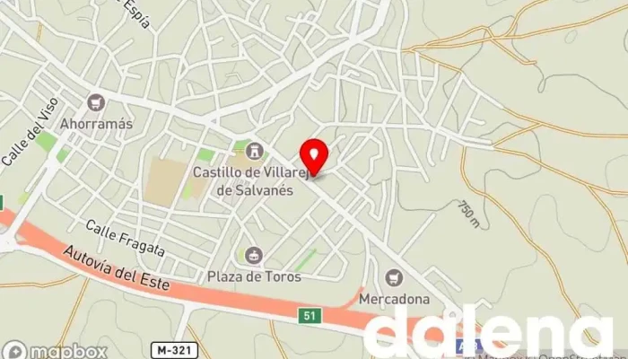 mapa de Tienda Pan y Mantequilla Tienda de alimentación en Villarejo de Salvanés