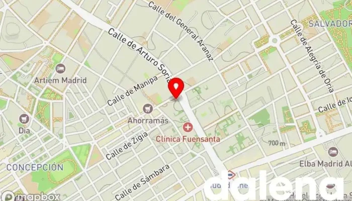 mapa de Tienda Supercor Stop & Go Supermercado, Tienda de alimentación en Madrid