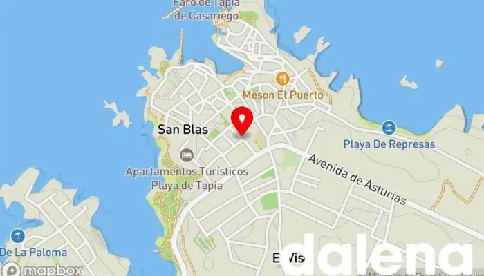 mapa de Tutti fruti Tienda de alimentación en Tapia de Casariego
