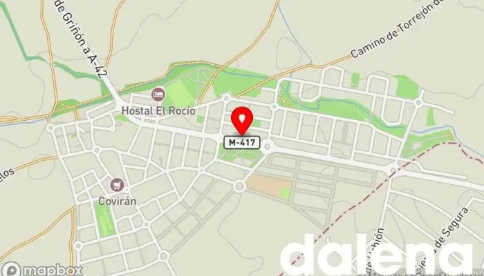 mapa de UDACO Supermercado en Casarrubuelos