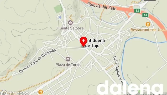 mapa de UDACO Supermercados Tienda de alimentación en Fuentidueña de Tajo