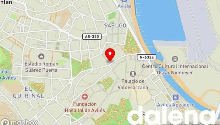 mapa de Ultramarinos La Avilesina Pastelería, Tienda de delicatessen, Tienda naturista en Avilés