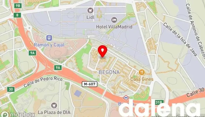 mapa de unide Supermercado en Madrid