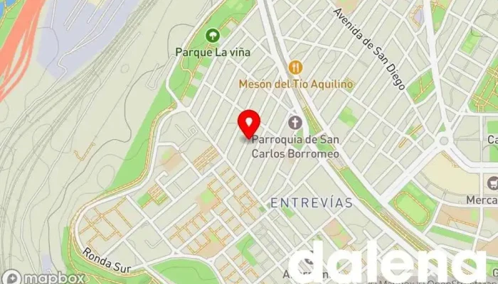 mapa de Vallecas Market Tienda de alimentación, Tienda de cerveza, Proveedor de productos de limpieza, Tienda de bebidas alcohólicas en Madrid