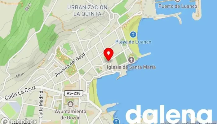 mapa de YOGURISSIMO LUANCO Heladería en Luanco
